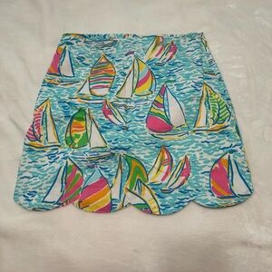 Lilly Pulitzer Scalloped Skirt in You Gotta Regatta